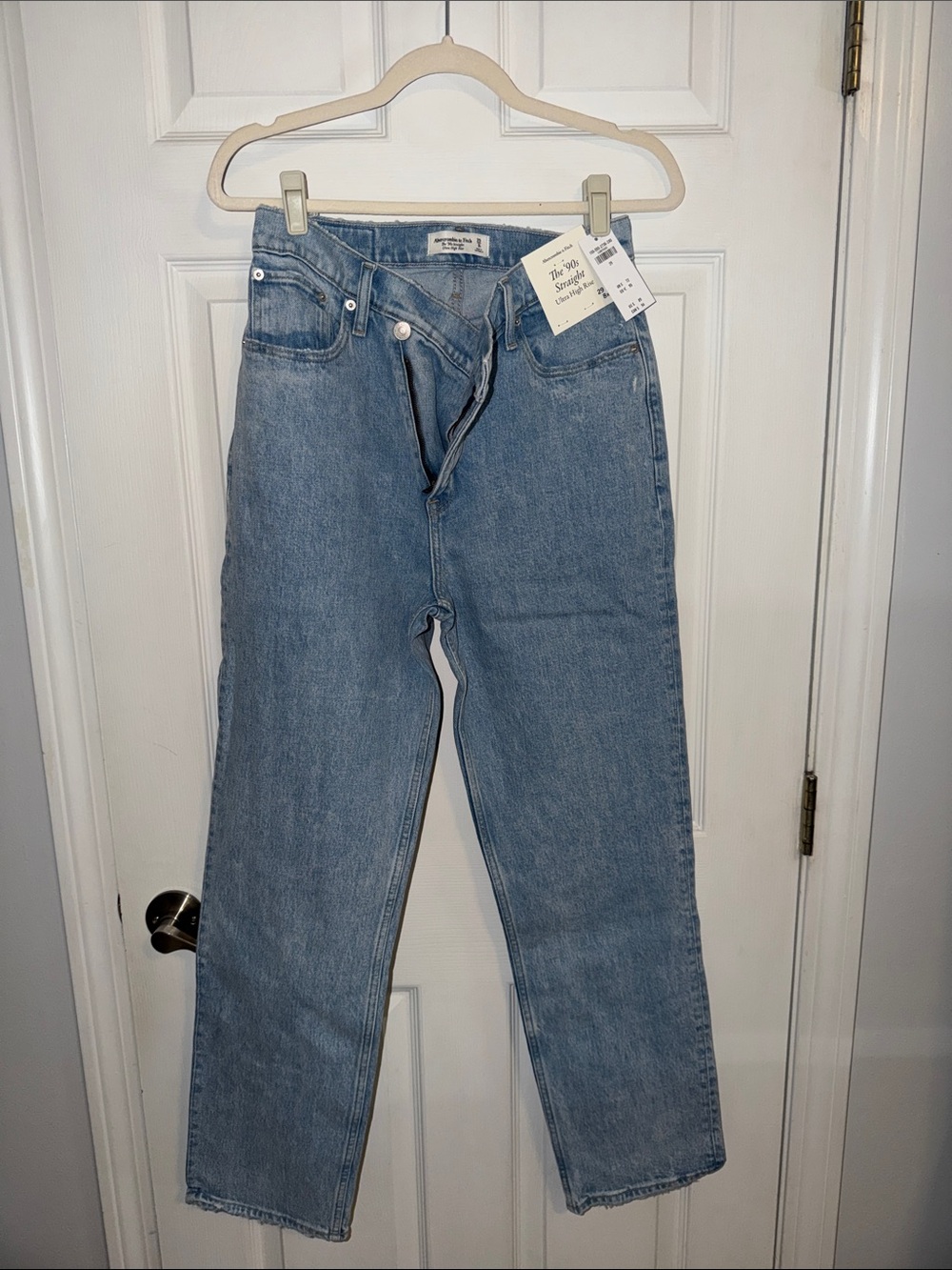 Abercrombie & Fitch Light Wash Straight Leg Jeans